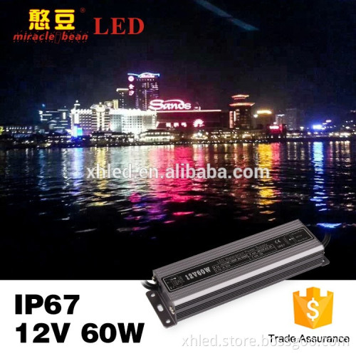 wholesale uninterruptible waterproof 5A 60W ac/dc constant voltage led driver